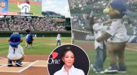 Kay Adams' first pitch at Cubs game wasnât even close